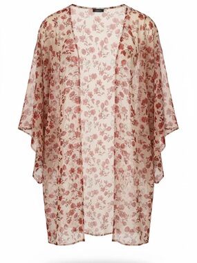 Divided H&M Floral Sheer Kimono Cover Up